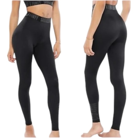 SAVAGE X FENTY Forever Savage Jersey Legging Black High Waist Full Length Pant S - Picture 8 of 8